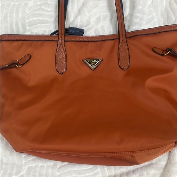 Orange and Blue Tote Bag reversible - Picture 3 of 6